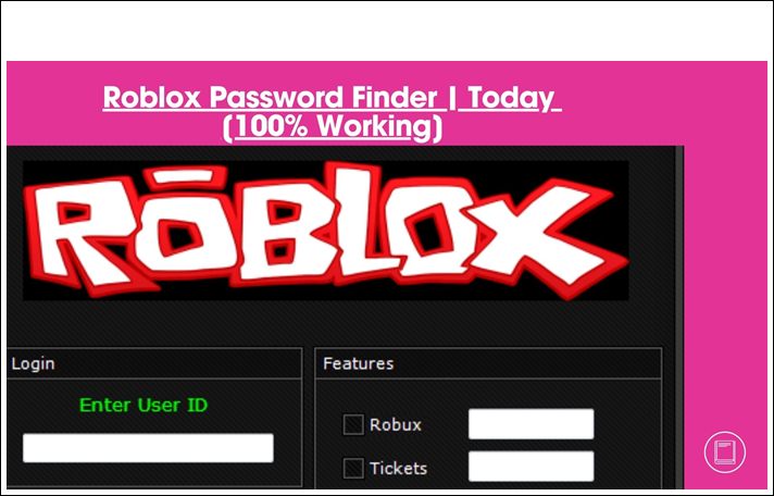 Roblox Password Finder