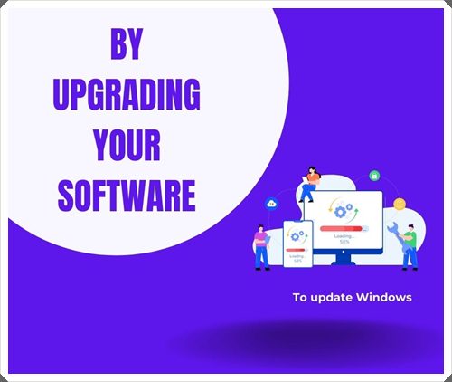 By upgrading your software
