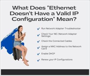 Ethernet does not have a valid IP configuration