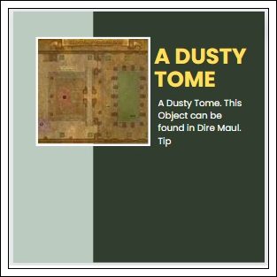 Dusty tome locations World of Warcraft  Wowhead