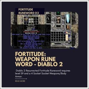 fortitude runeword d2