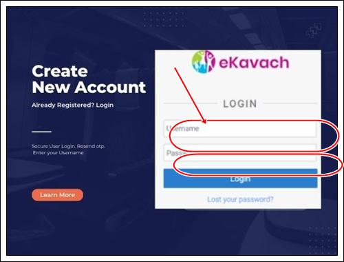 Access the Ekavach login page by visiting Ekavach.Upnrhm.Gov.In and entering your login credentials