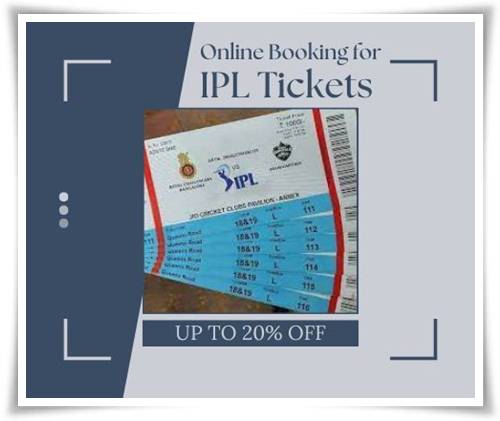 Online Booking for IPL Tickets 2024 and IPL 2024 Ticket Prices are now available.